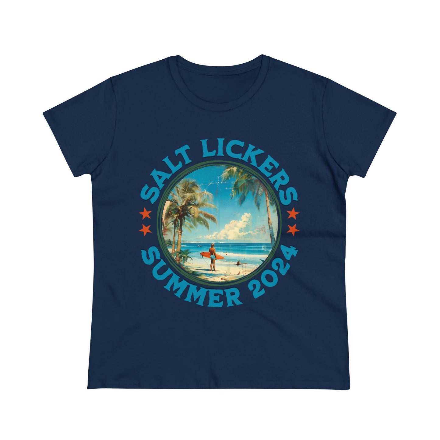 Surfing - Women's Midweight Cotton Tee