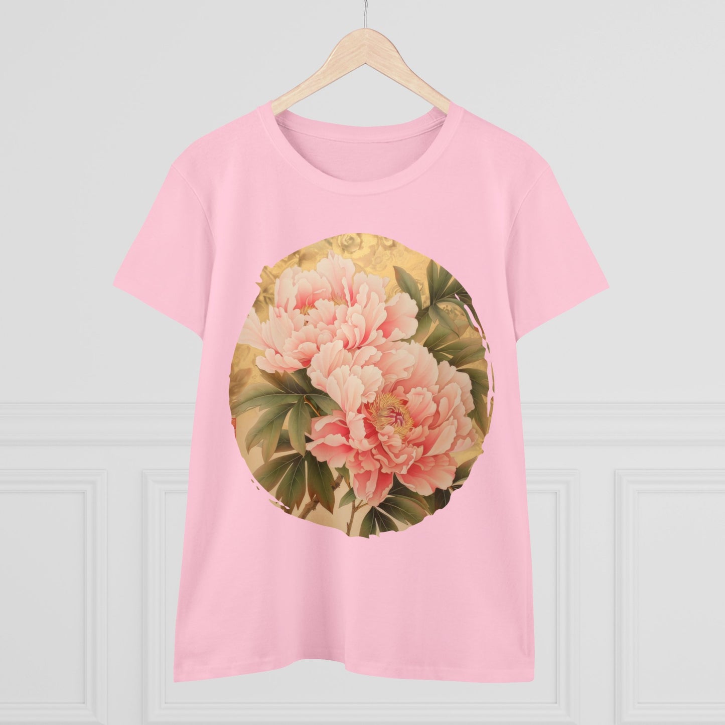 Peony - Flower - Women's Midweight Cotton Tee