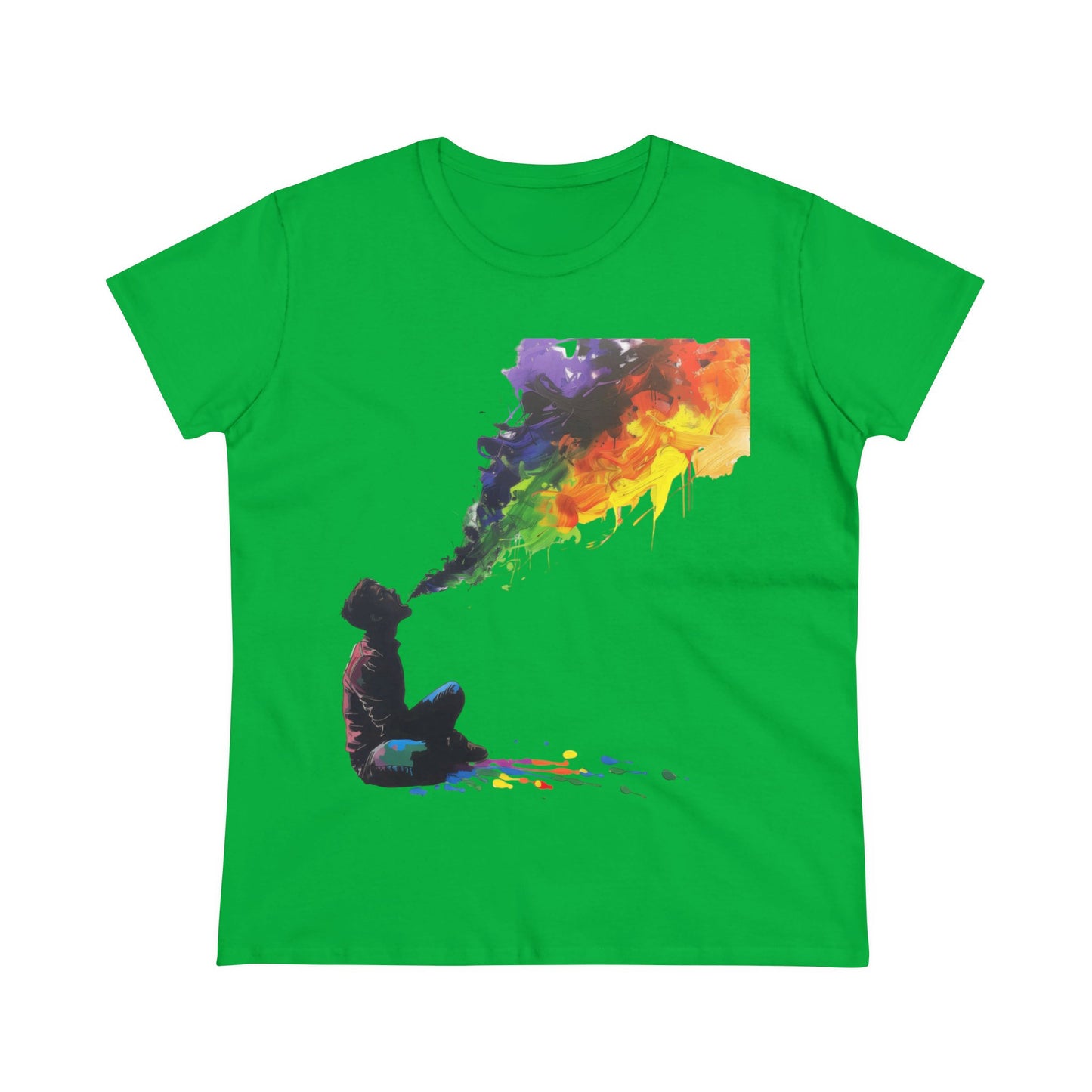 Rainbow Breath - Women's Midweight Cotton Tee