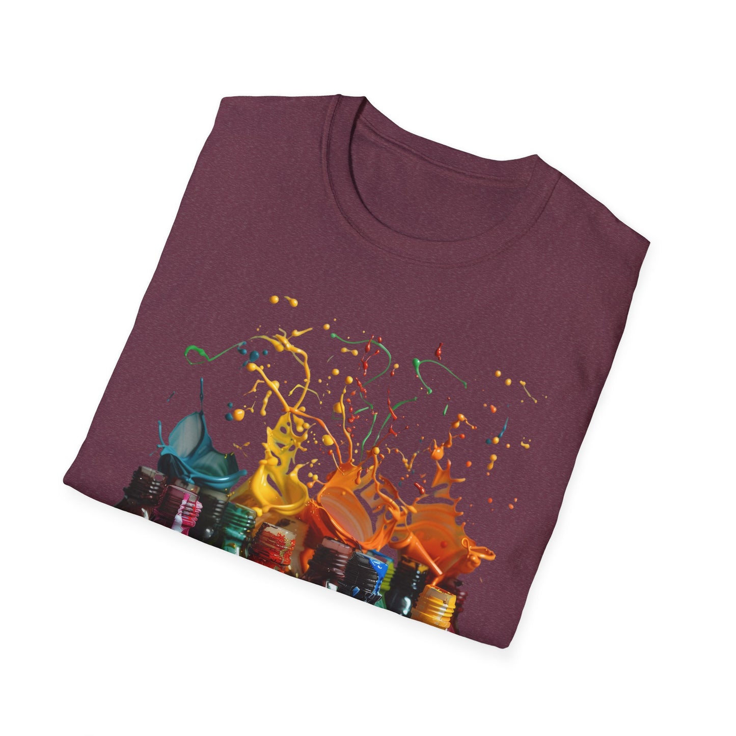 Paint Spill - Unisex Softstyle T-Shirt