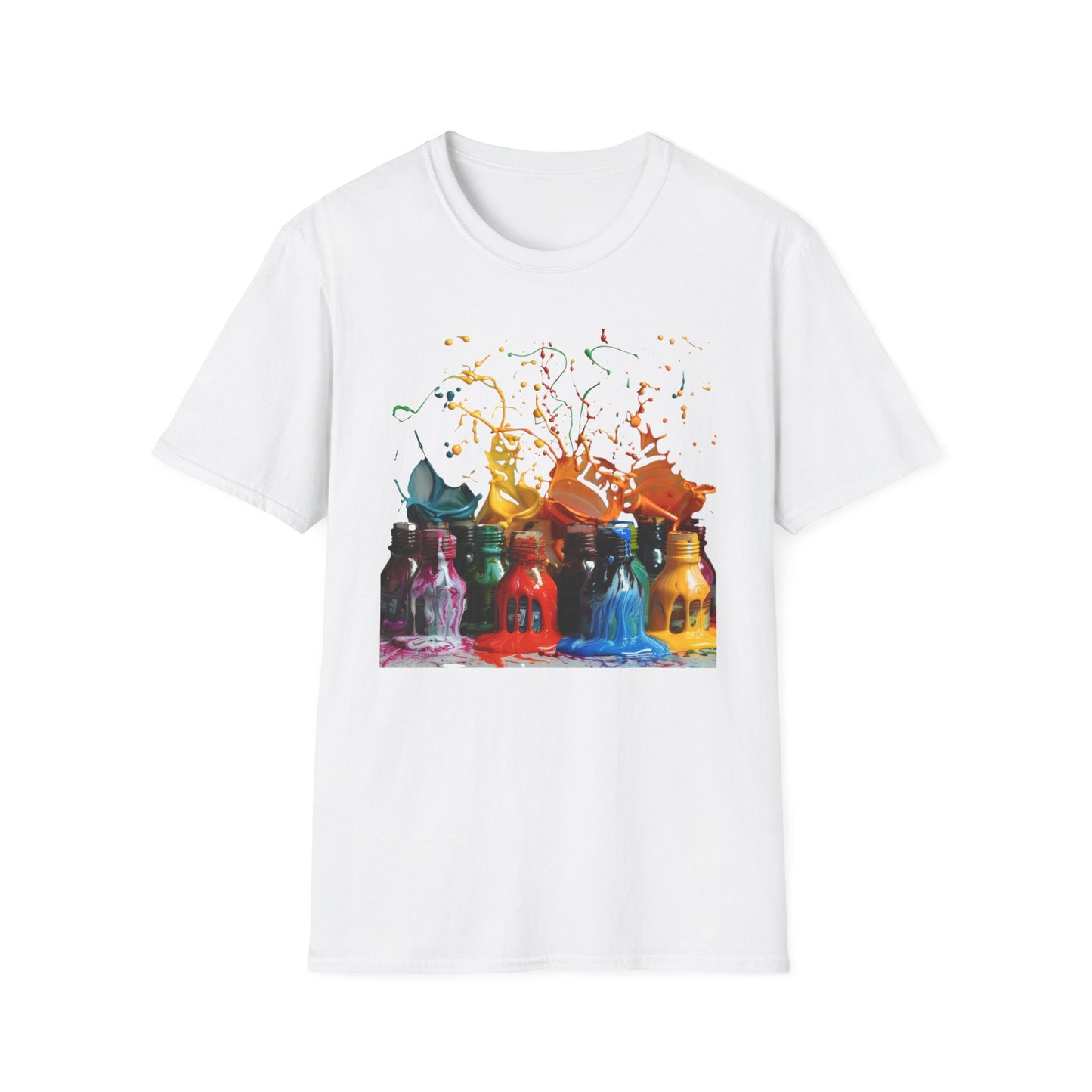 Paint Spill - Unisex Softstyle T-Shirt