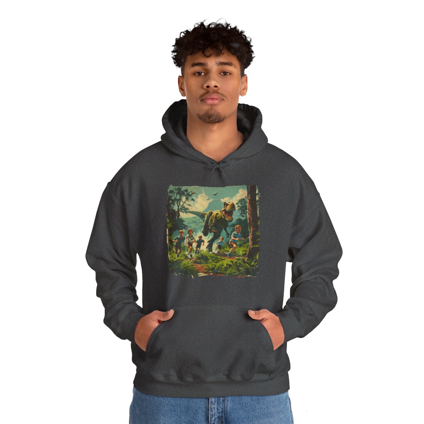 Dinosaur Chase - Unisex Heavy Blend™ Hooded Sweatshirt