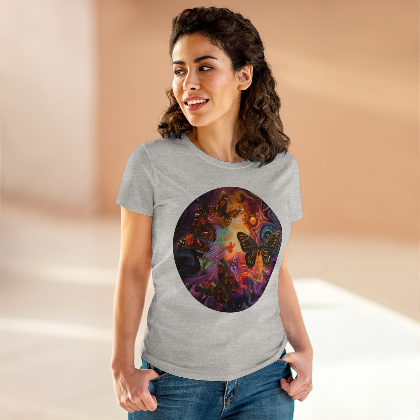 Butterflies - Women's Midweight Cotton Tee