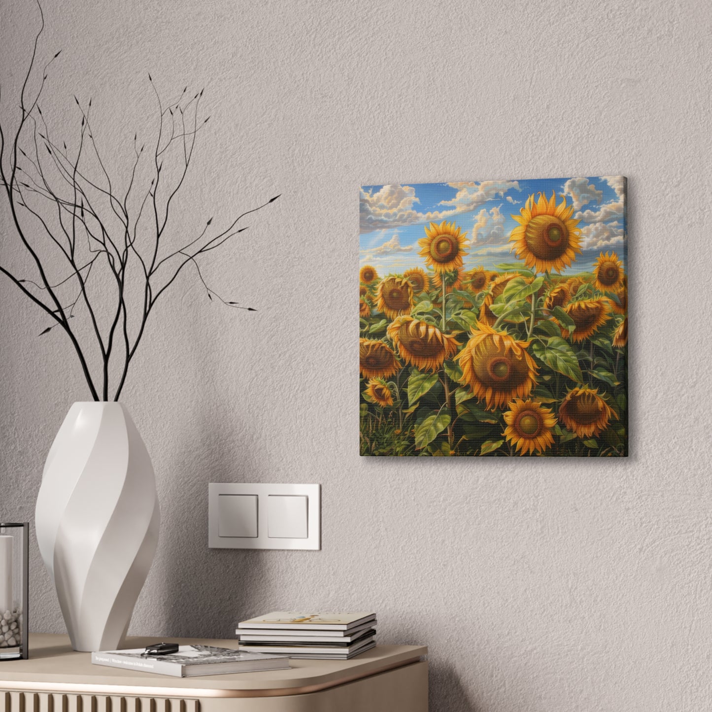 Sunflowers - Canvas Stretched, 0.75"