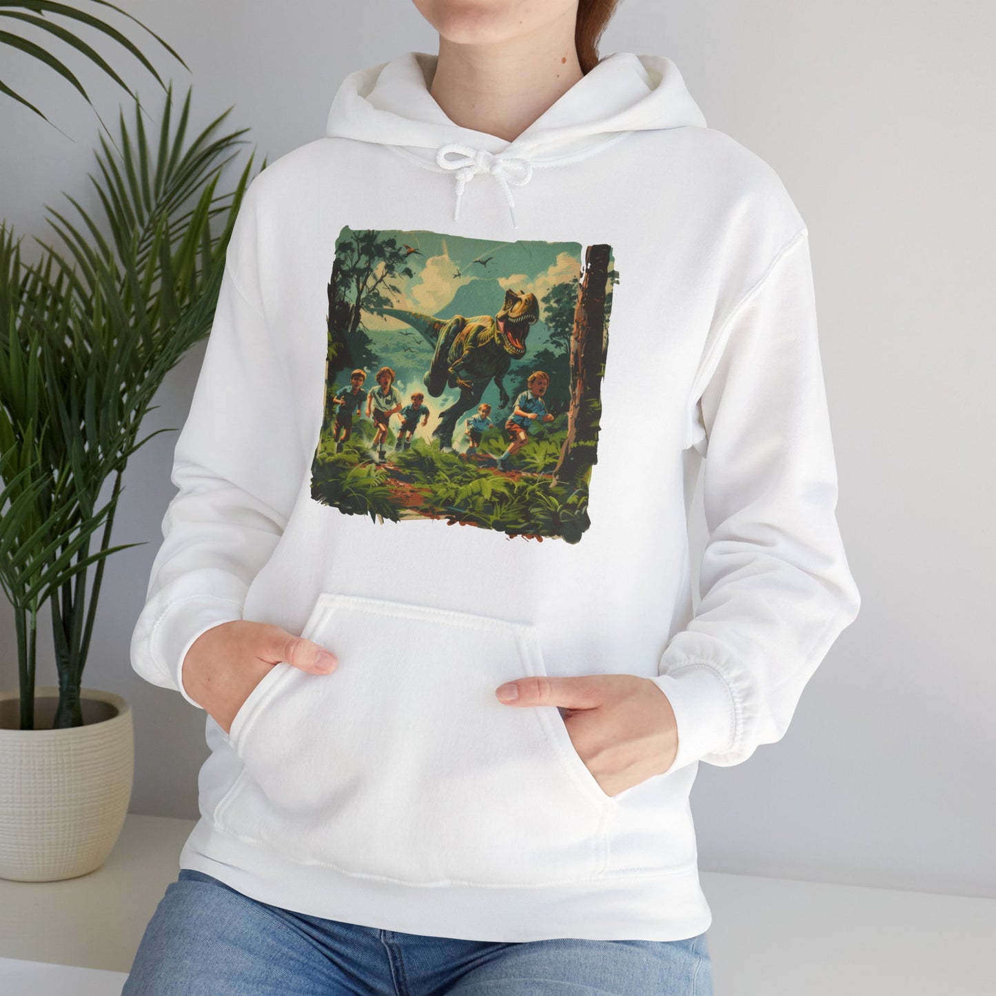 Dinosaur Chase - Unisex Heavy Blend™ Hooded Sweatshirt