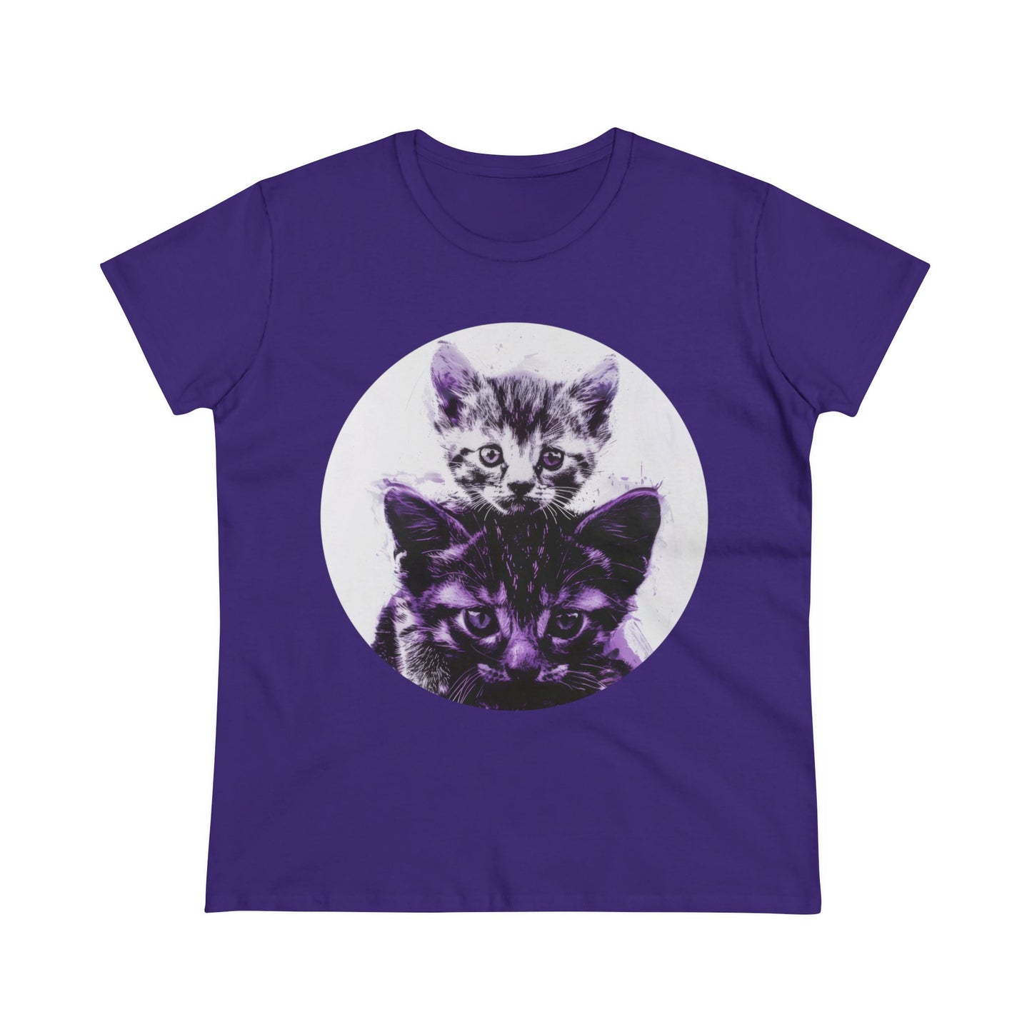 Stacked Cats - Women's Midweight Cotton Tee