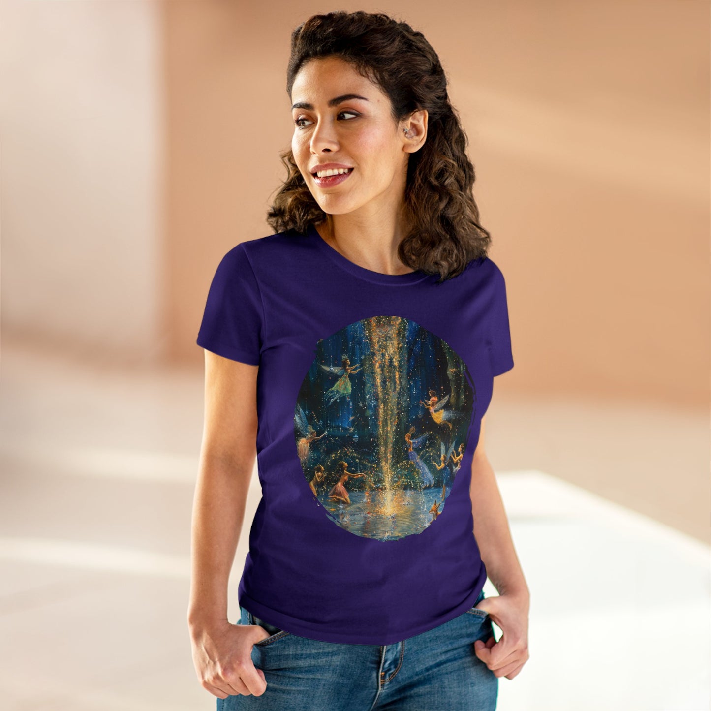 Fairy Celebration - Fantasy - Women's Midweight Cotton Tee