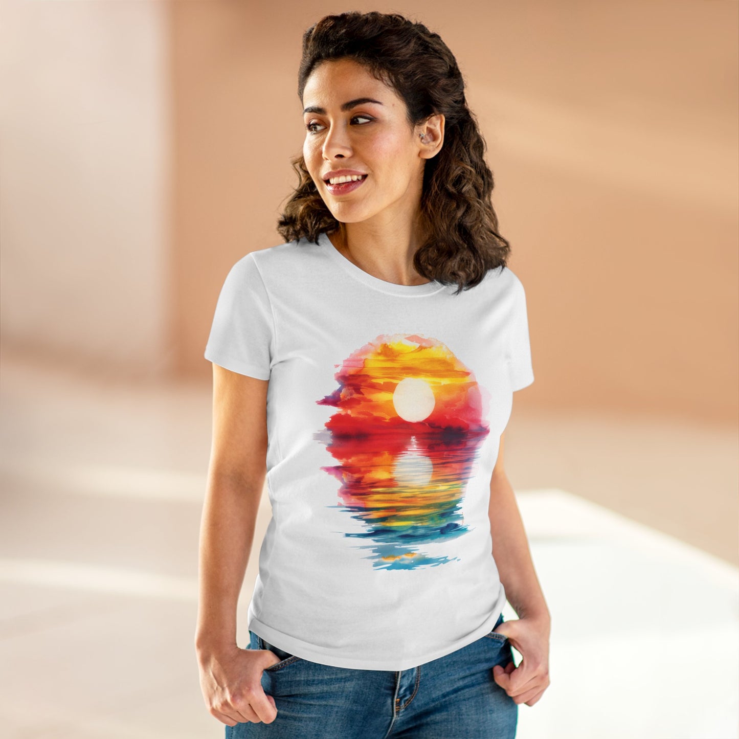 Sunrise - Women's Midweight Cotton Tee