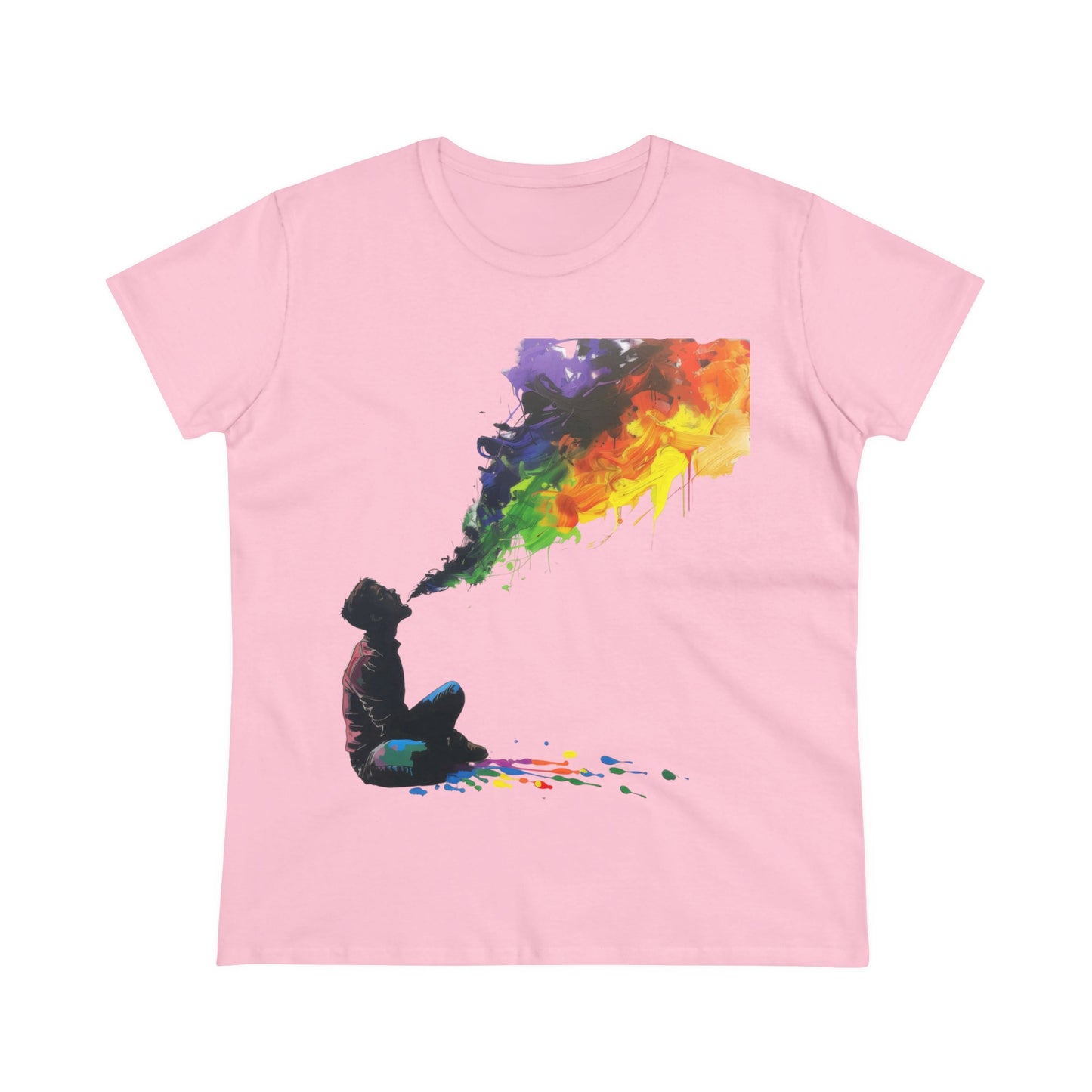 Rainbow Breath - Women's Midweight Cotton Tee