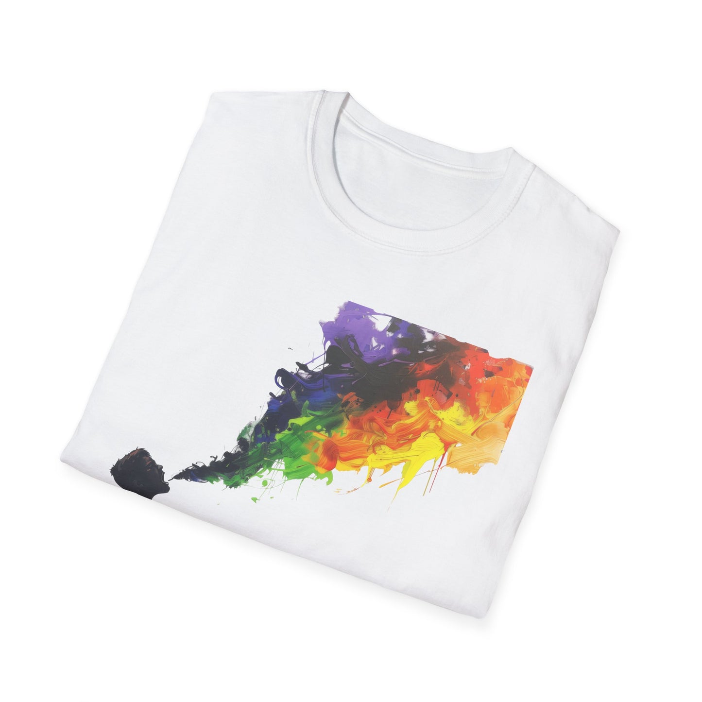 Rainbow Breath - Unisex Softstyle T-Shirt