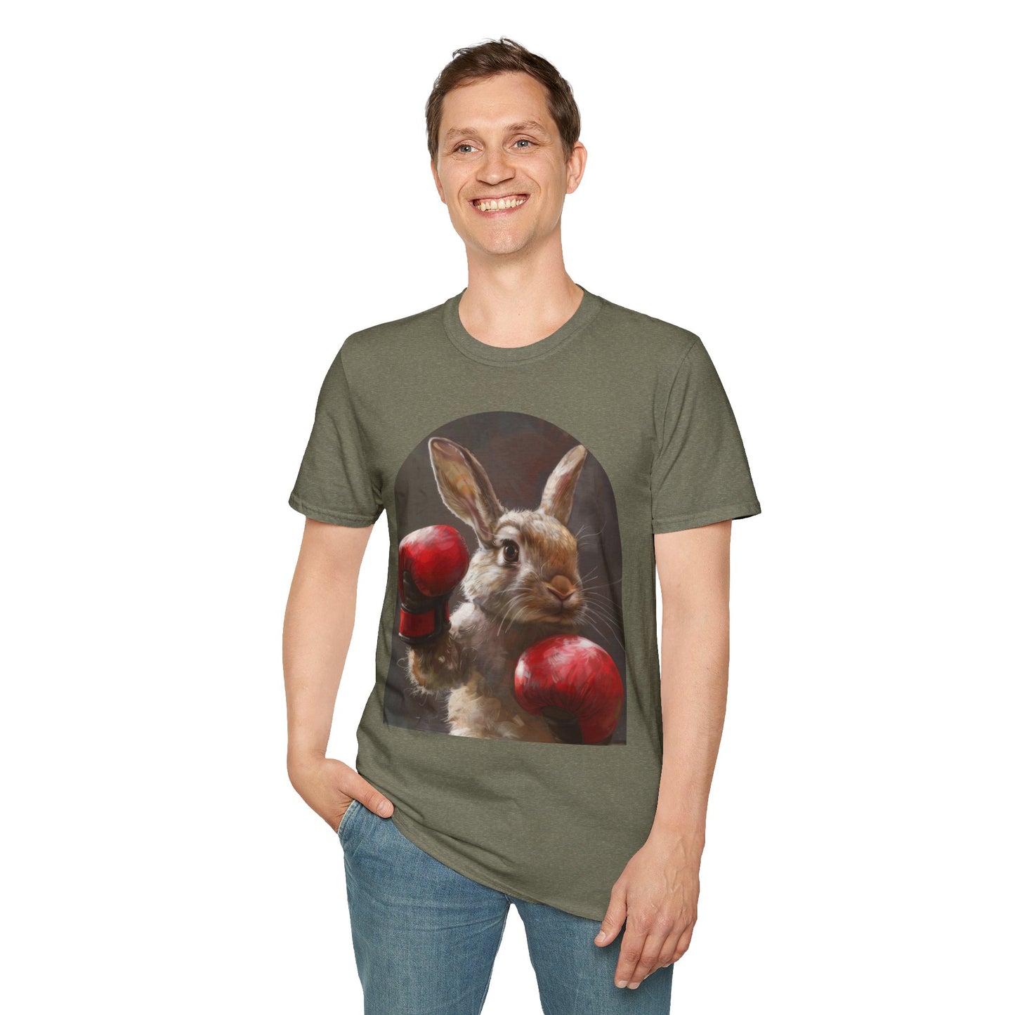 Boxing Bunny - Unisex Softstyle T-Shirt