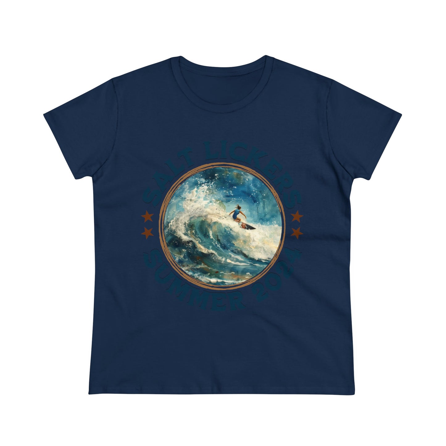 Surfing - Women's Midweight Cotton Tee