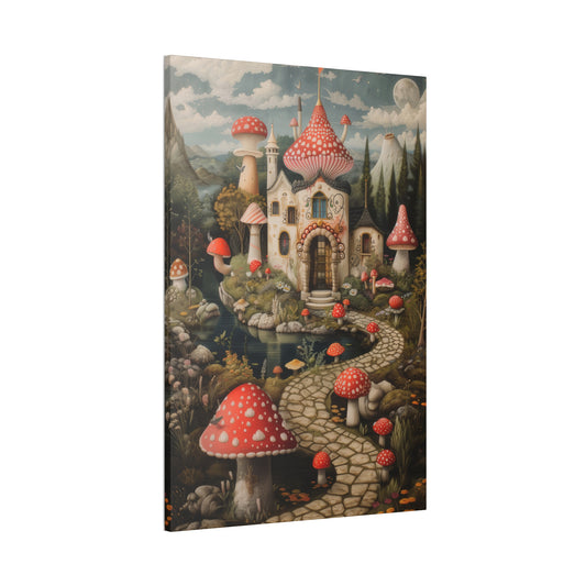 Mushroom Castle - Canvas Stretched, 0.75"