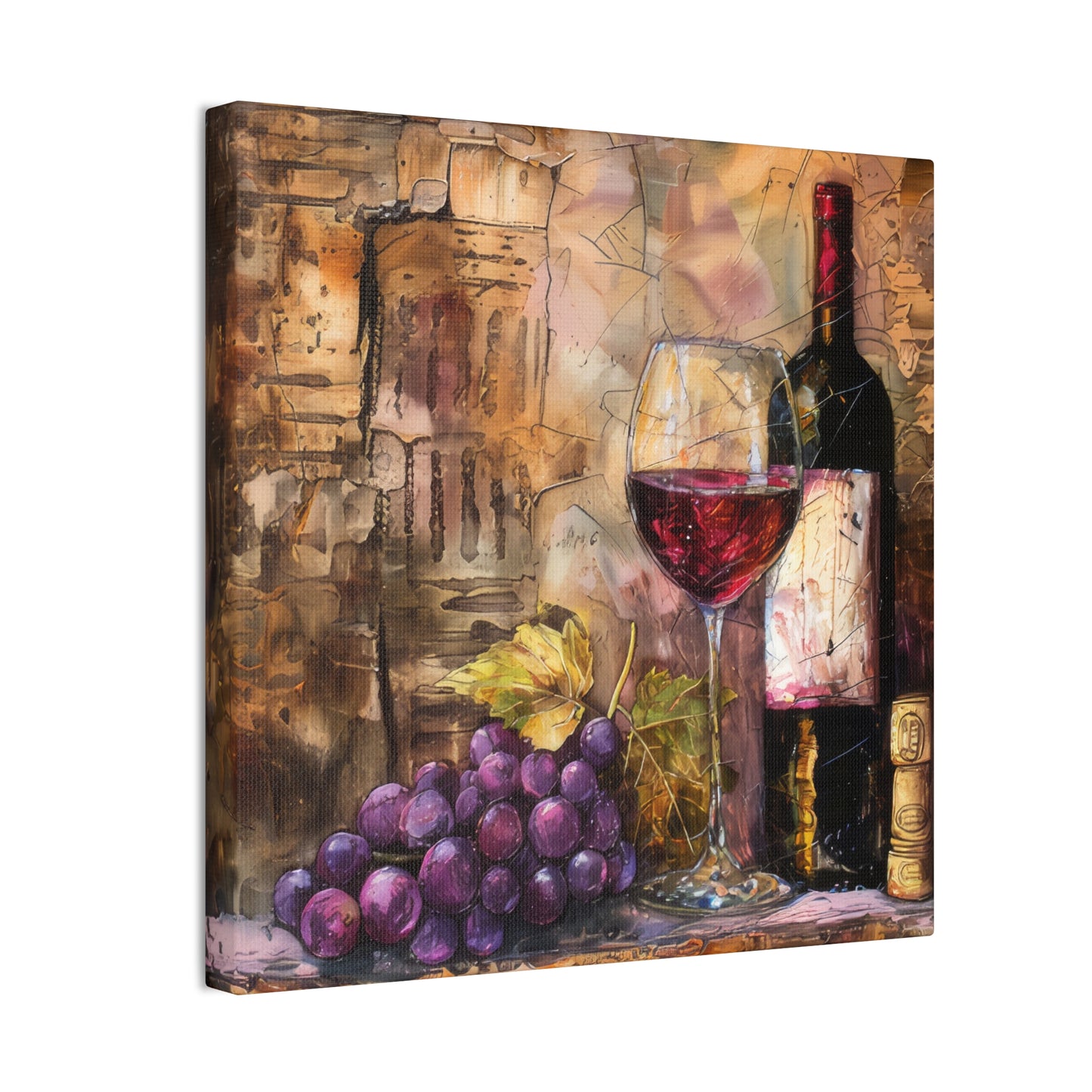 Wine - Canvas Stretched, 0.75"