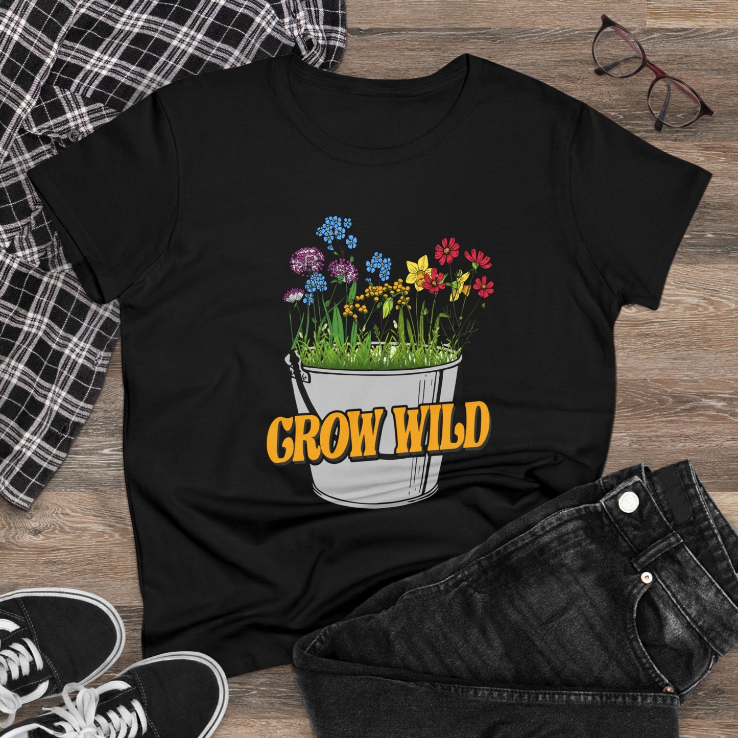 Grow Wild - Gardening - Women's Midweight Cotton Tee