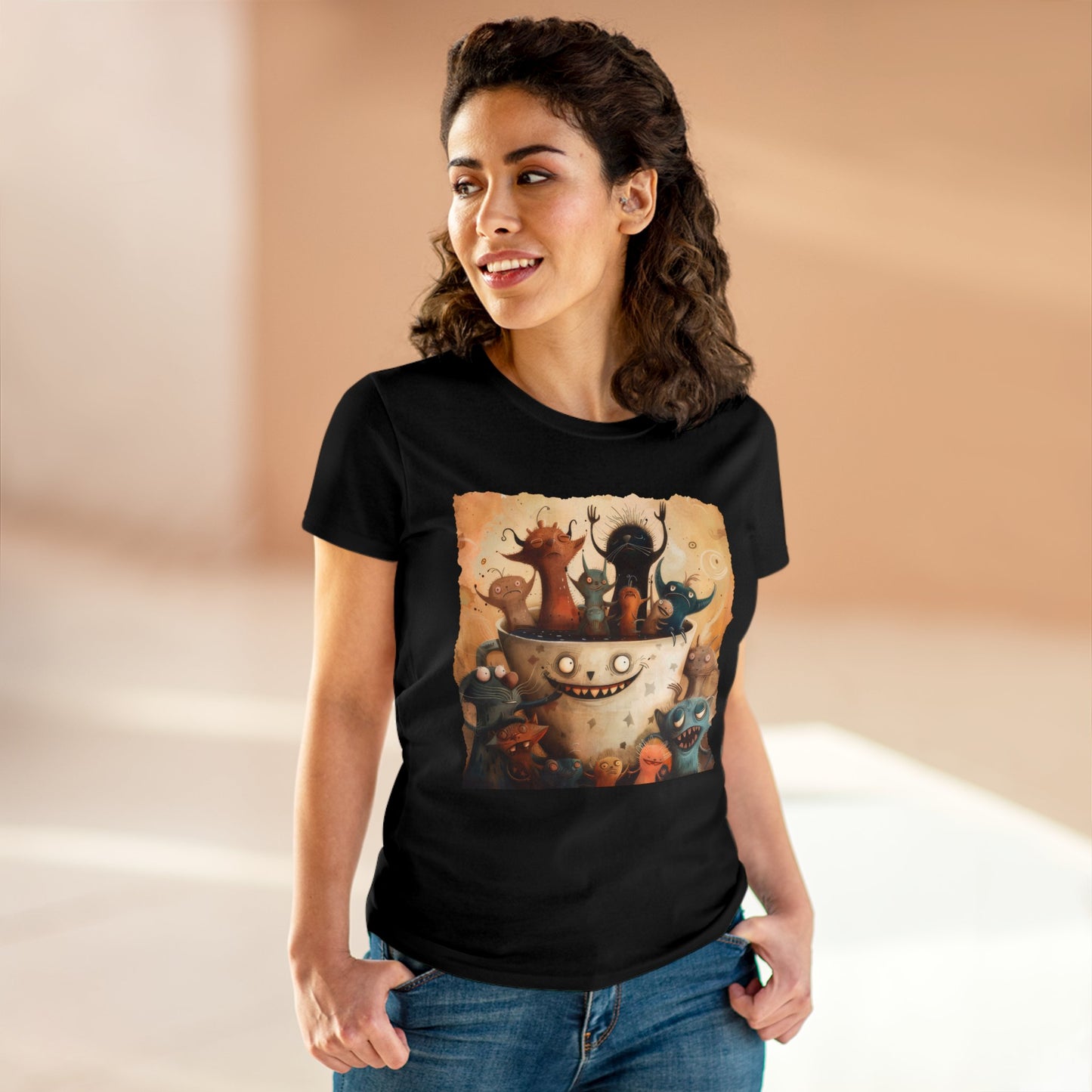 Coffee Critters - Women's Midweight Cotton Tee