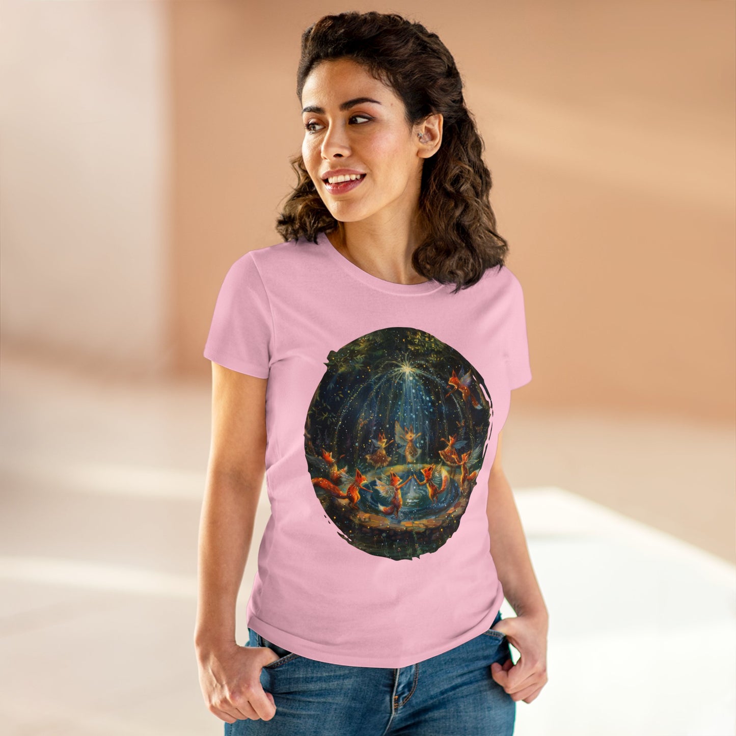 Fairy Celebration - Fantasy - Women's Midweight Cotton Tee