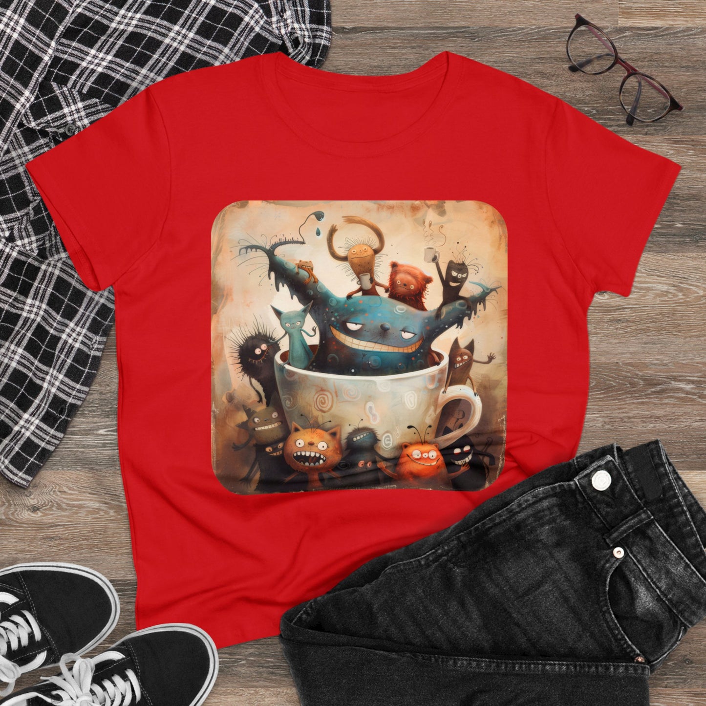 Coffee Critters - Women's Midweight Cotton Tee