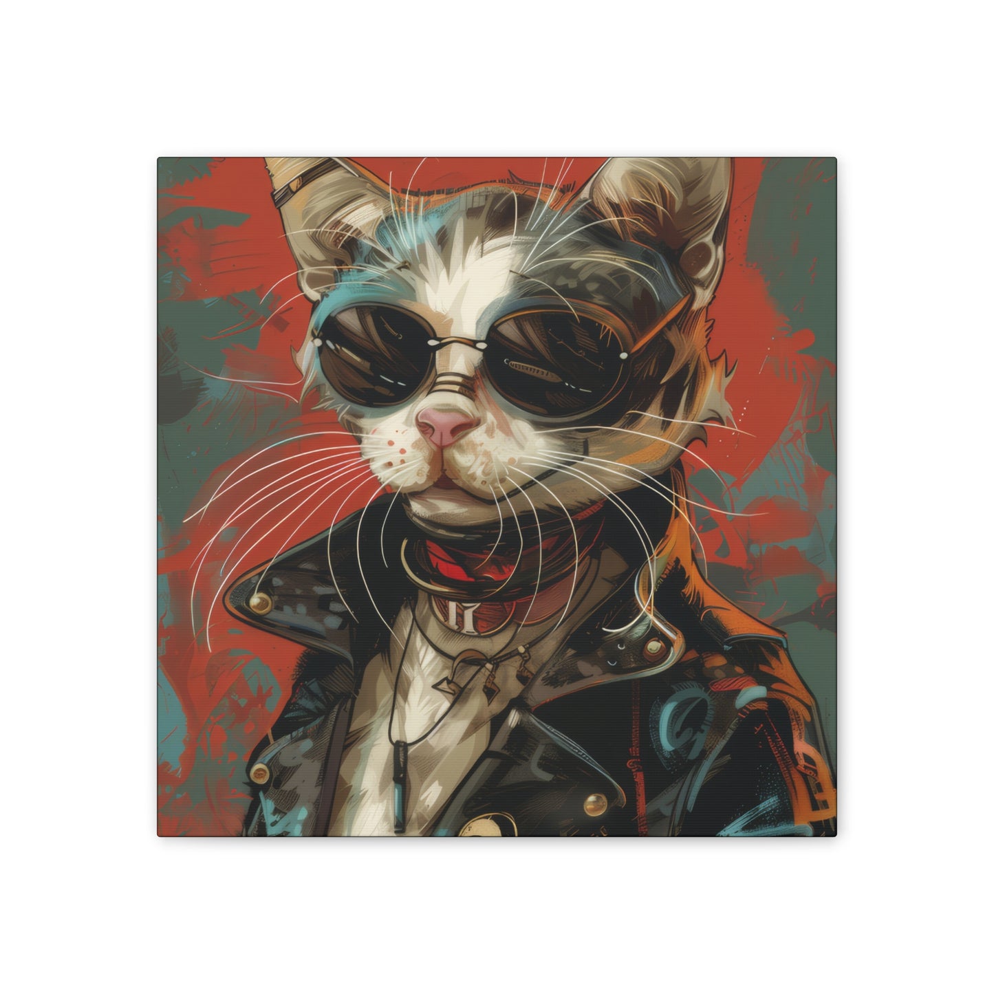 Mad Max Kitty - Canvas Stretched, 0.75" - Canvas Stretched, 0.75"