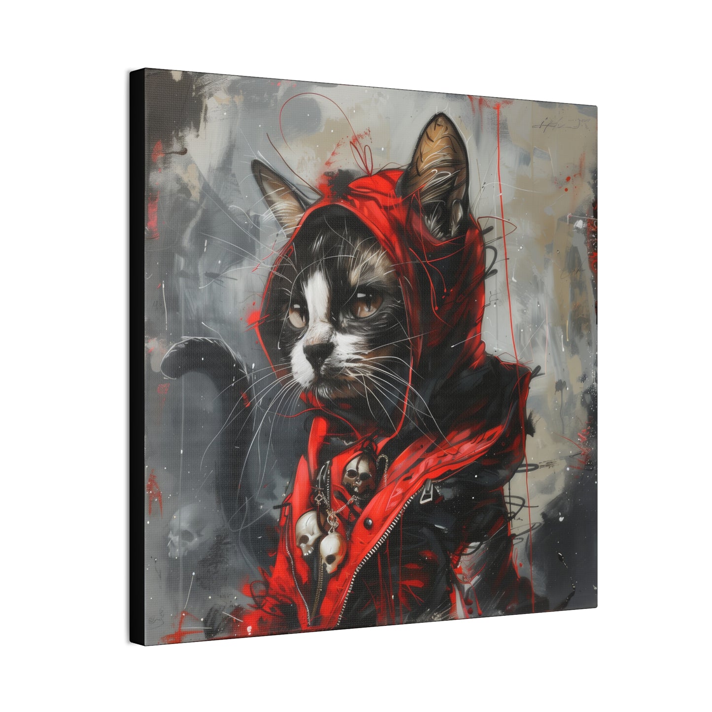 Street Kitty - Canvas Stretched, 0.75" - Canvas Stretched, 0.75"