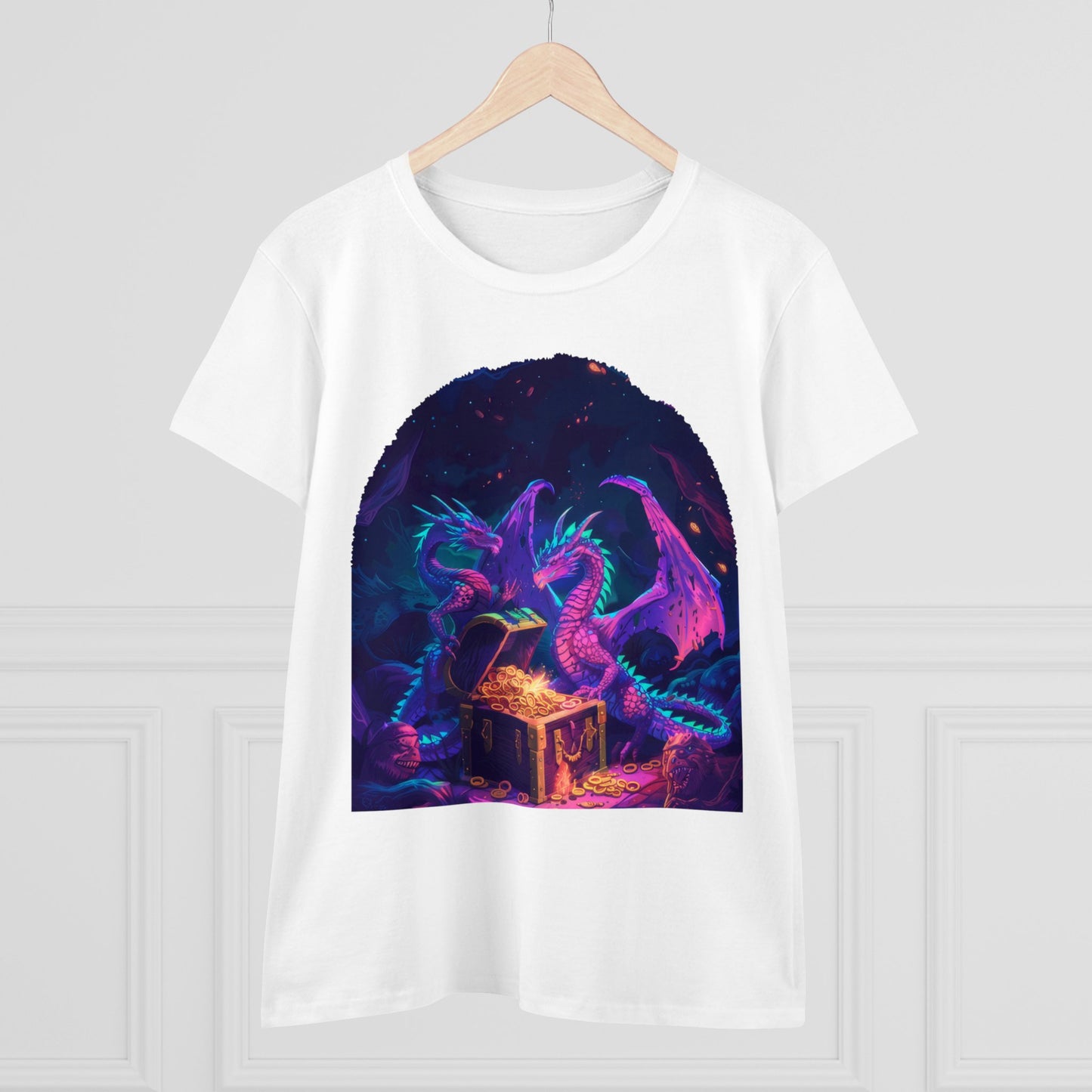 Dragons and Loot - Fantasy - Women's Midweight Cotton Tee