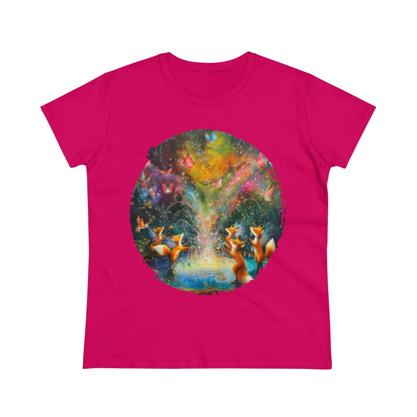 Fairy Celebration - Fantasy - Women's Midweight Cotton Tee