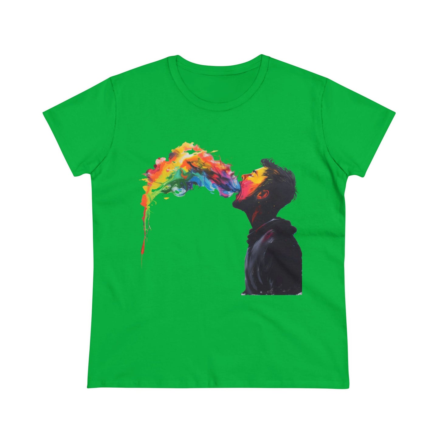 Rainbow Breath - Women's Midweight Cotton Tee