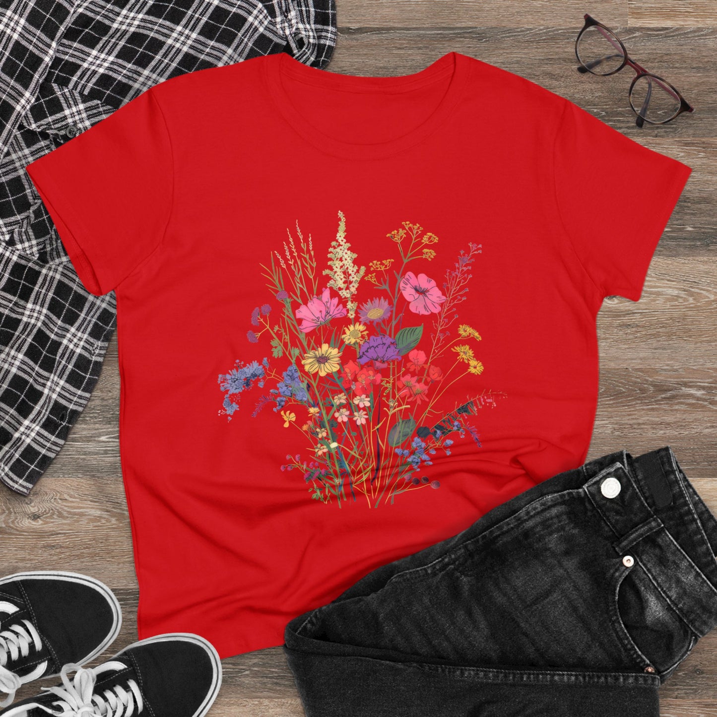 Wildflowers - Women's Midweight Cotton Tee