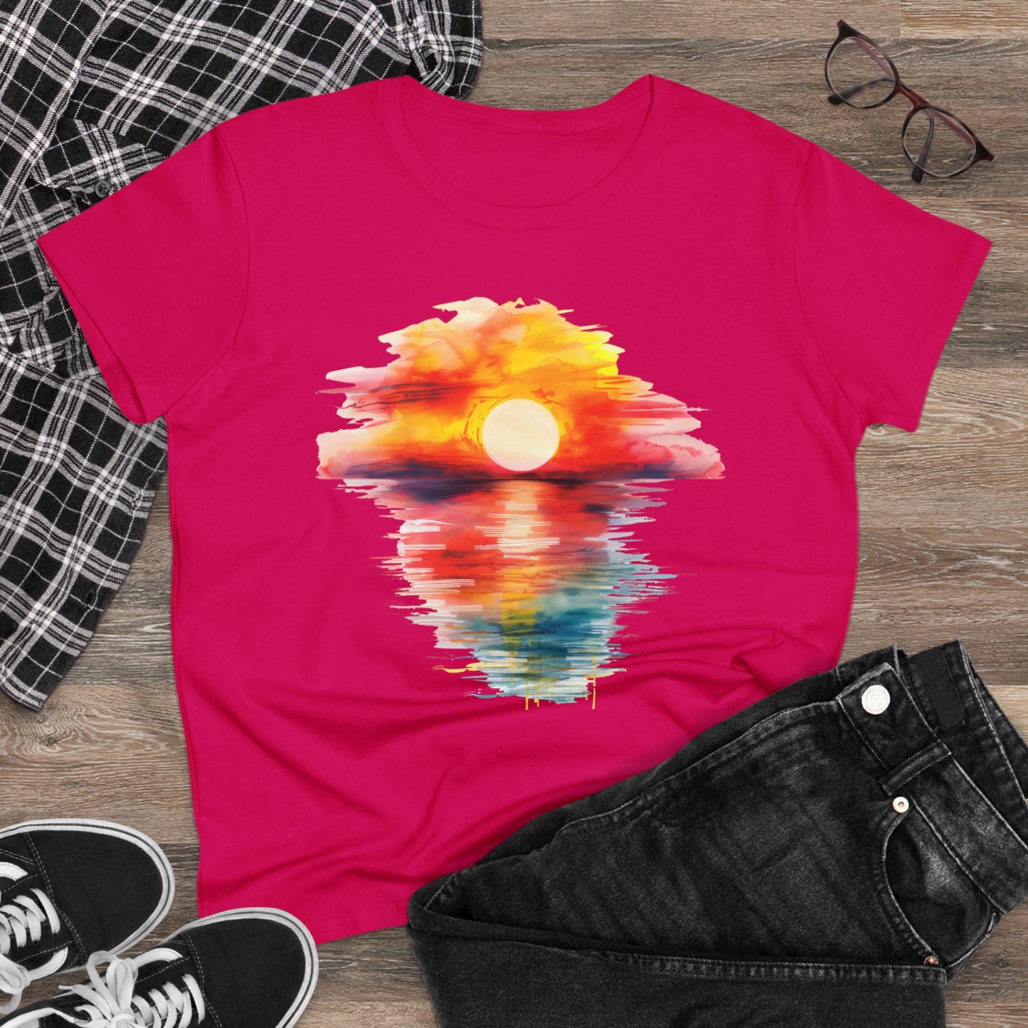 Sunrise - Women's Midweight Cotton Tee