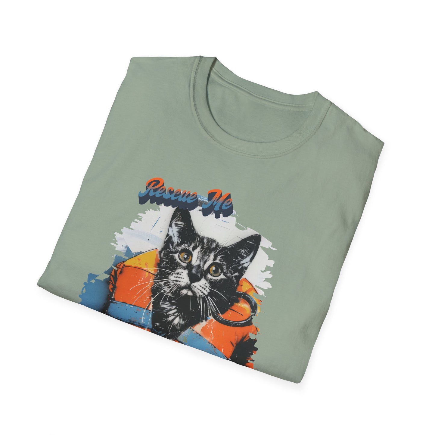 Rescue Cat - Unisex Softstyle T-Shirt