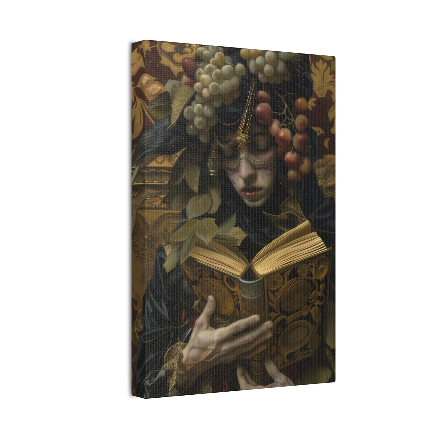 Solemn Book - Canvas Stretched, 0.75"