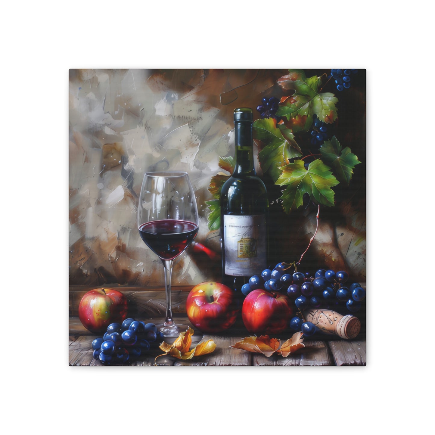 Wine - Canvas Stretched, 0.75"