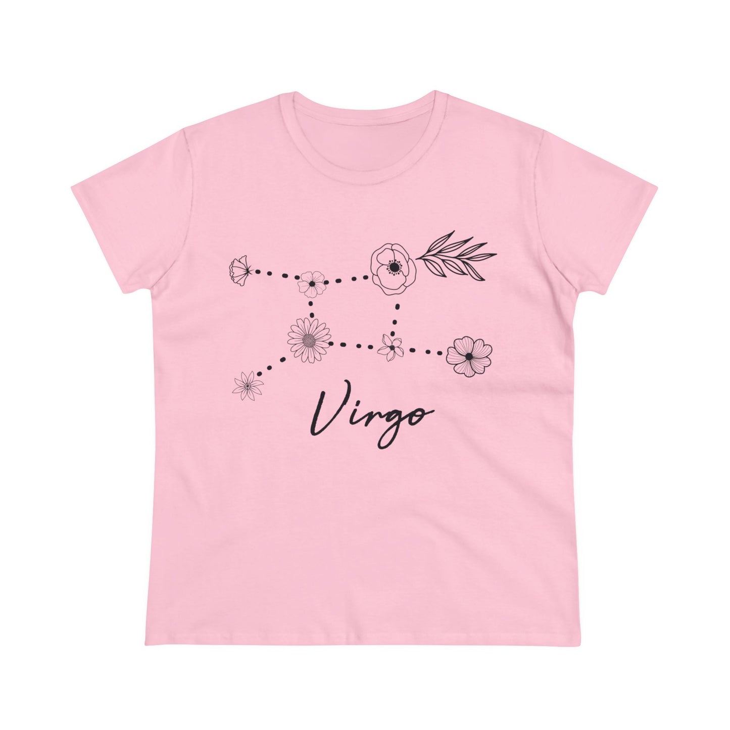 Flower Constellation - Virgo - Astrology - Women's Midweight Cotton Tee