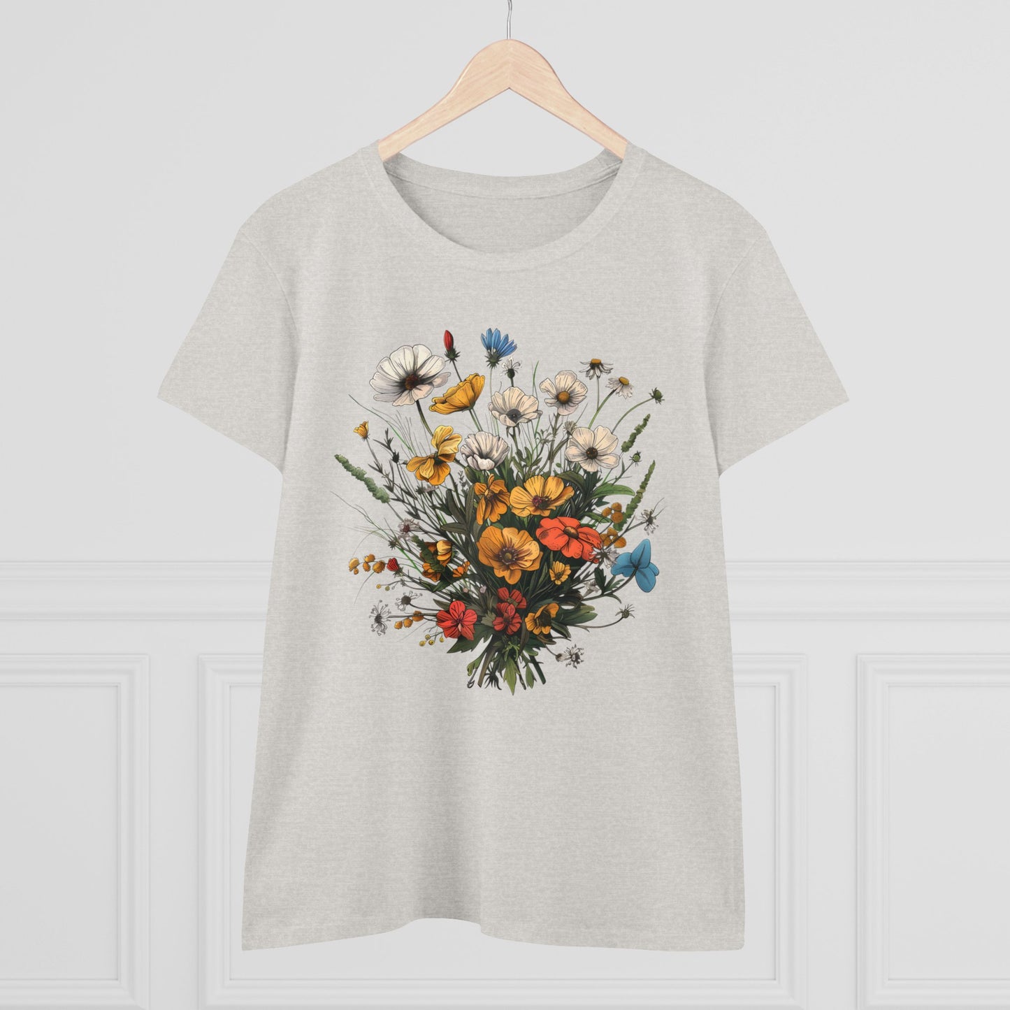 Wildflowers - Women's Midweight Cotton Tee