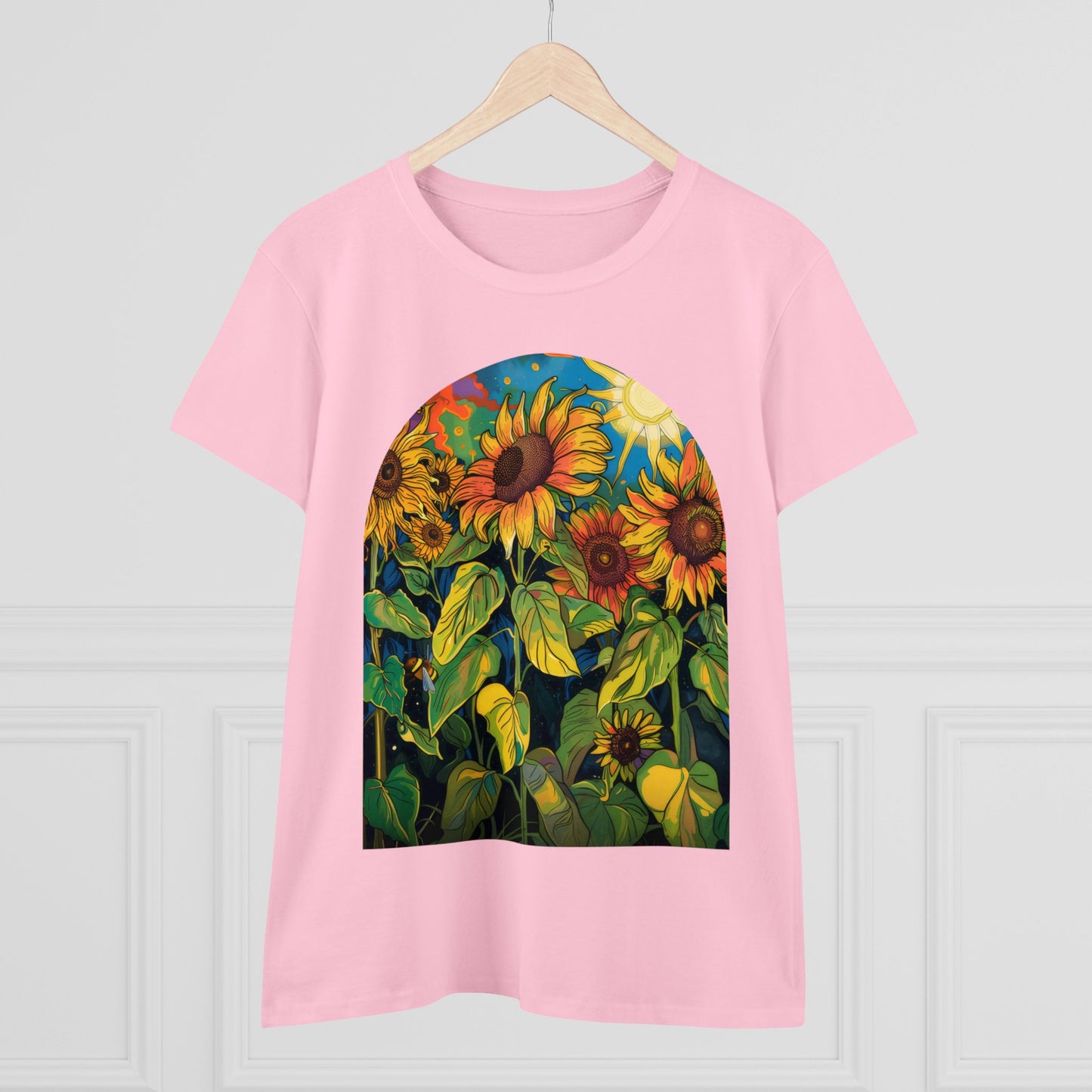 Sunflowers - Women's Midweight Cotton Tee