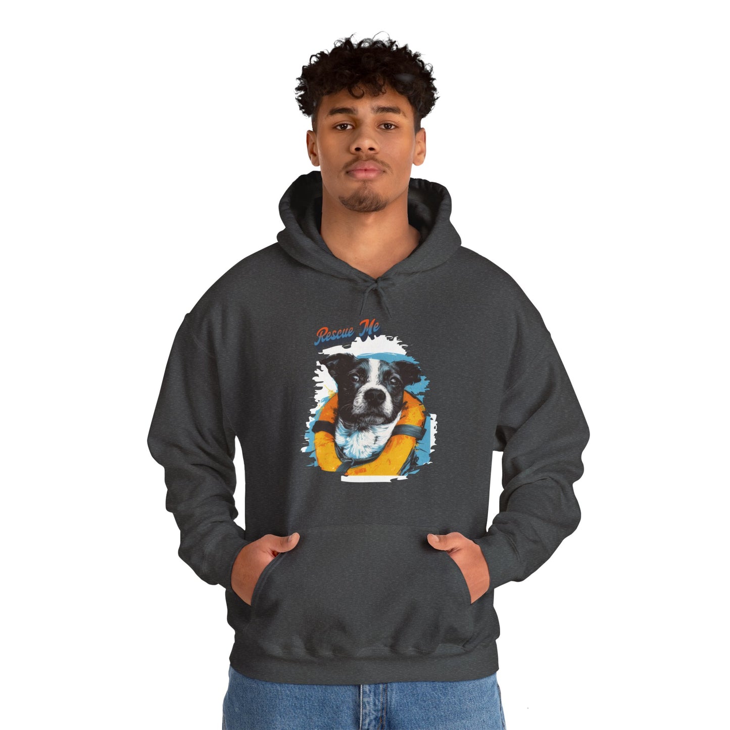 Rescue Dog - Unisex Heavy Blend™ Hooded Sweatshirt