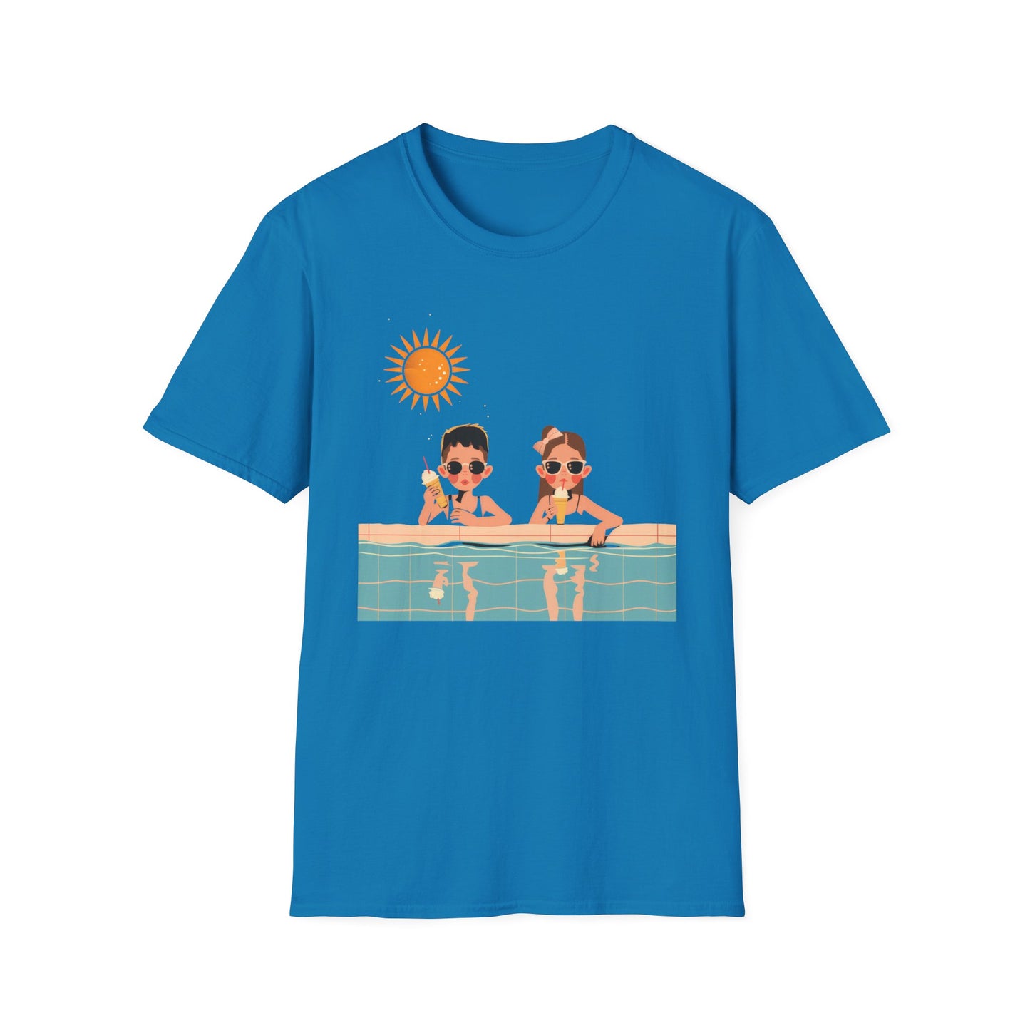 Poolside Ice Cream - Unisex Softstyle T-Shirt