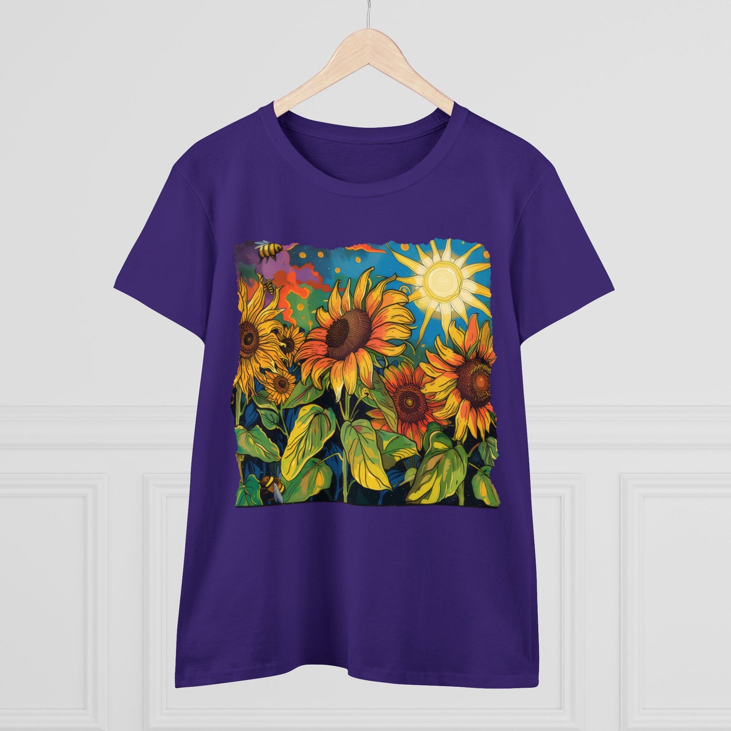 Sunflowers - Women's Midweight Cotton Tee