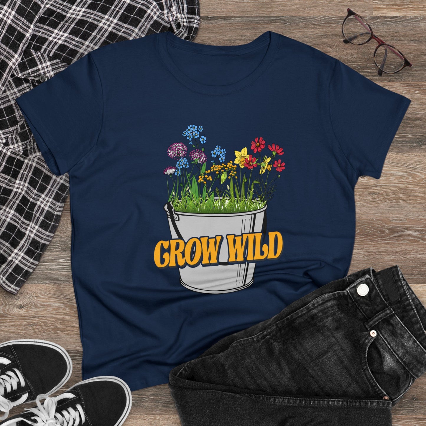 Grow Wild - Gardening - Women's Midweight Cotton Tee