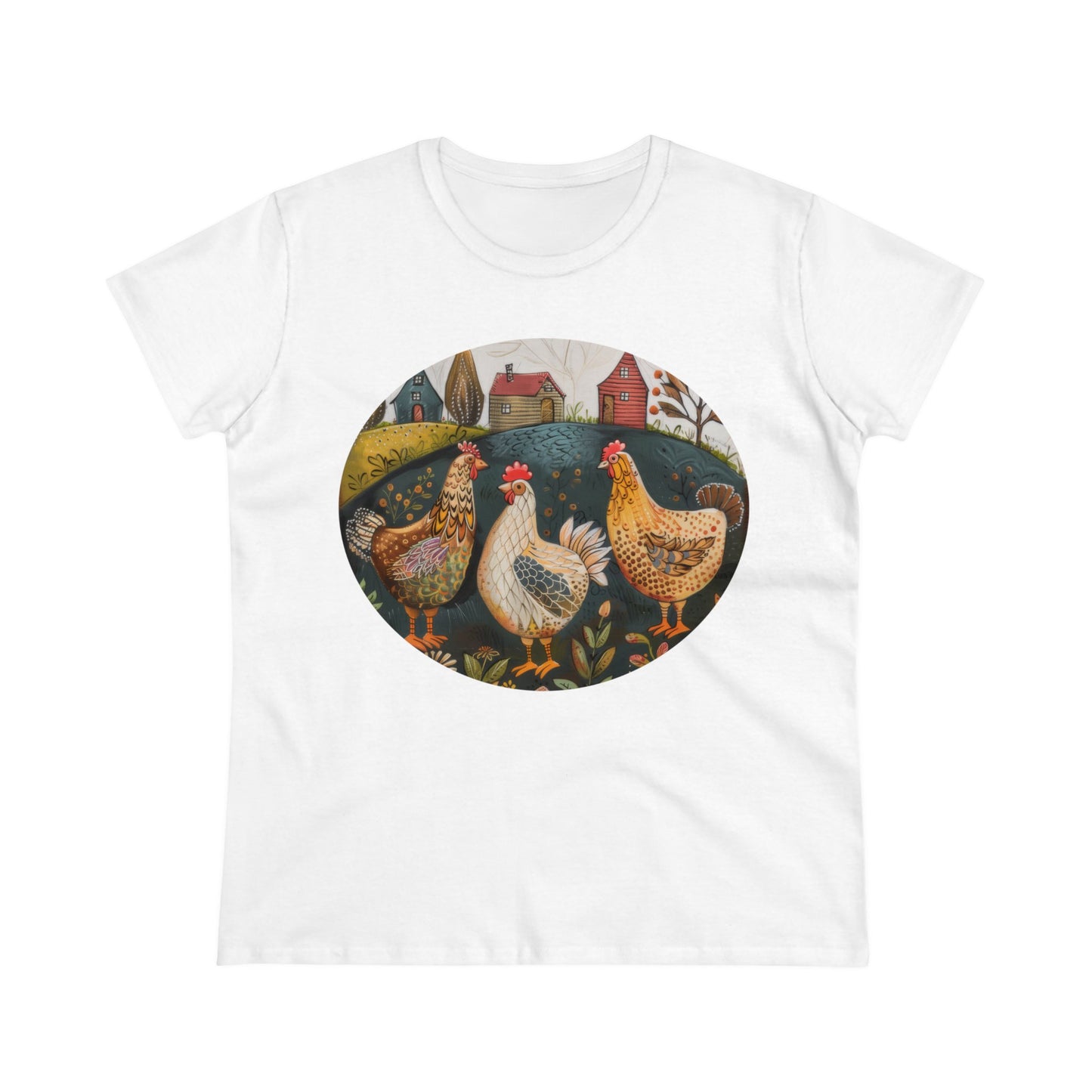 Chickens - Women's Midweight Cotton Tee