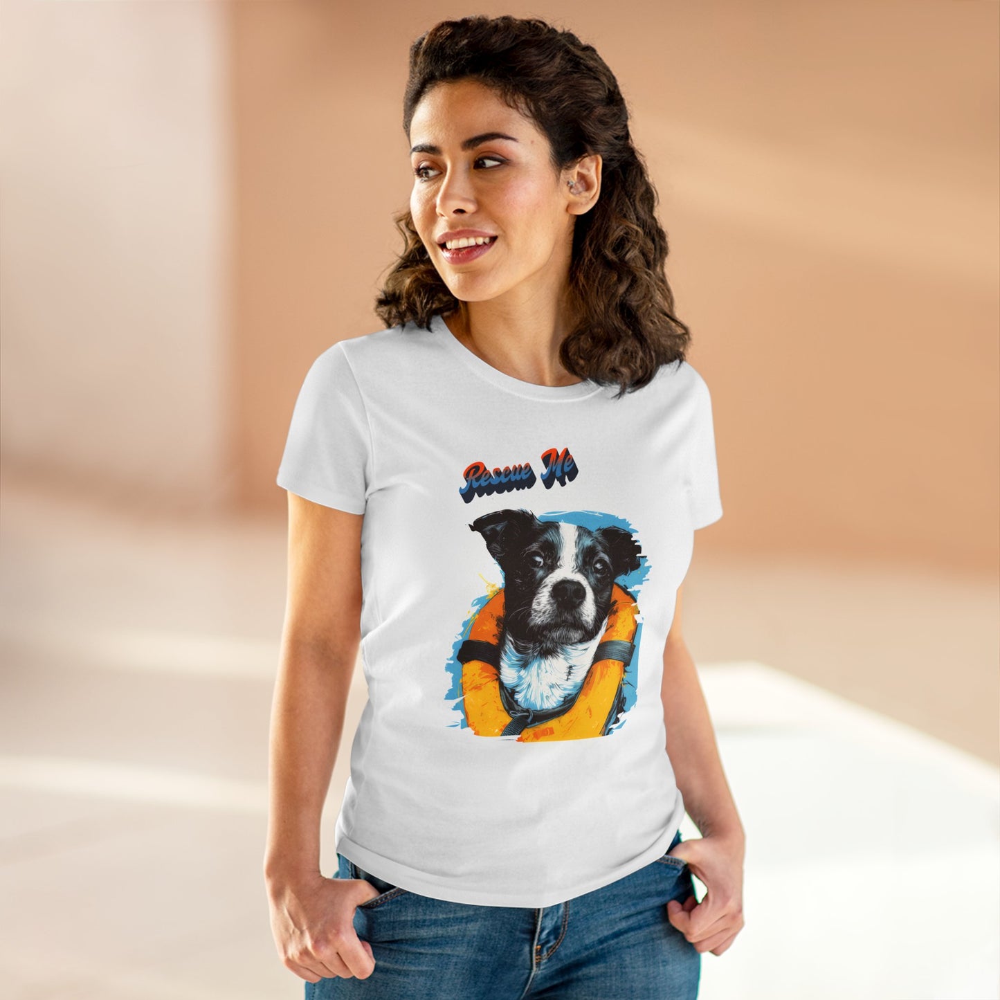 Rescue Dog - Women's Midweight Cotton Tee