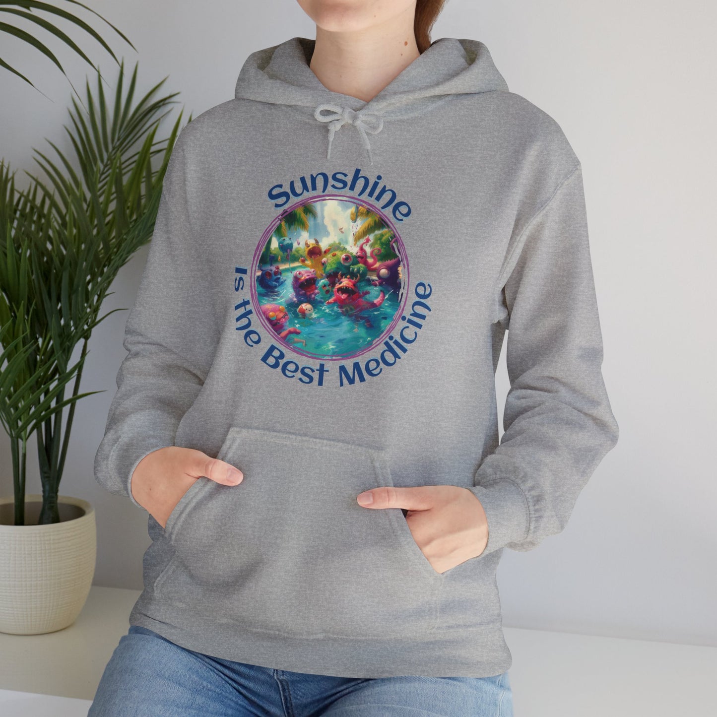 Sunshine is the Best Medicine - Unisex Heavy Blend™ Hooded Sweatshirt