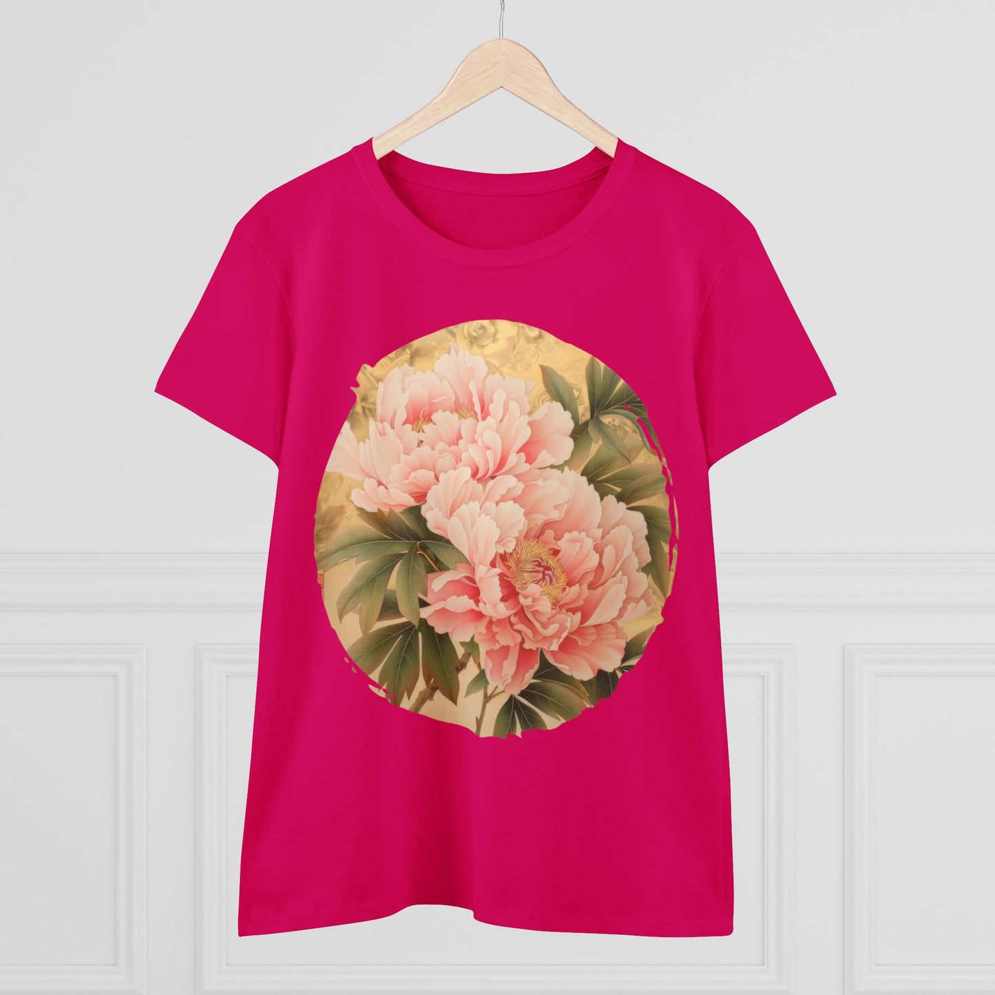 Peony - Flower - Women's Midweight Cotton Tee