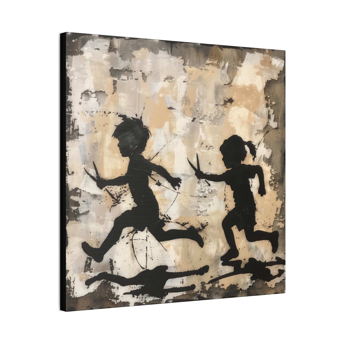 Running With Scissors - Canvas Stretched, 0.75" - Canvas Stretched, 0.75"