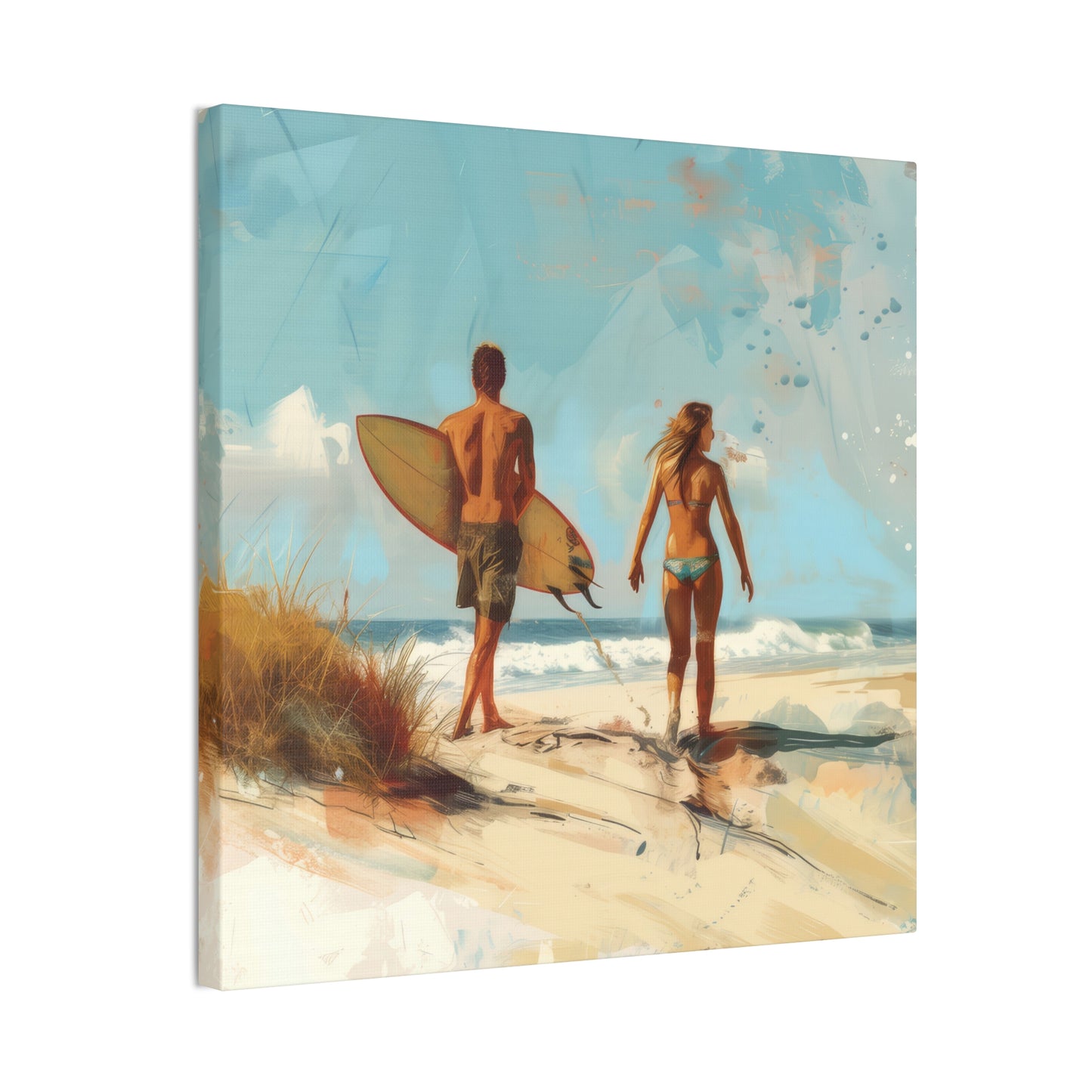 Beach and Surf  - Canvas Stretched, 0.75"