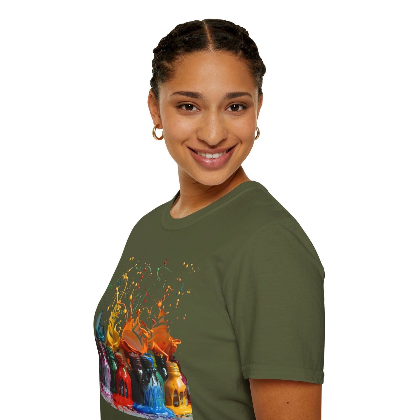 Paint Spill - Unisex Softstyle T-Shirt