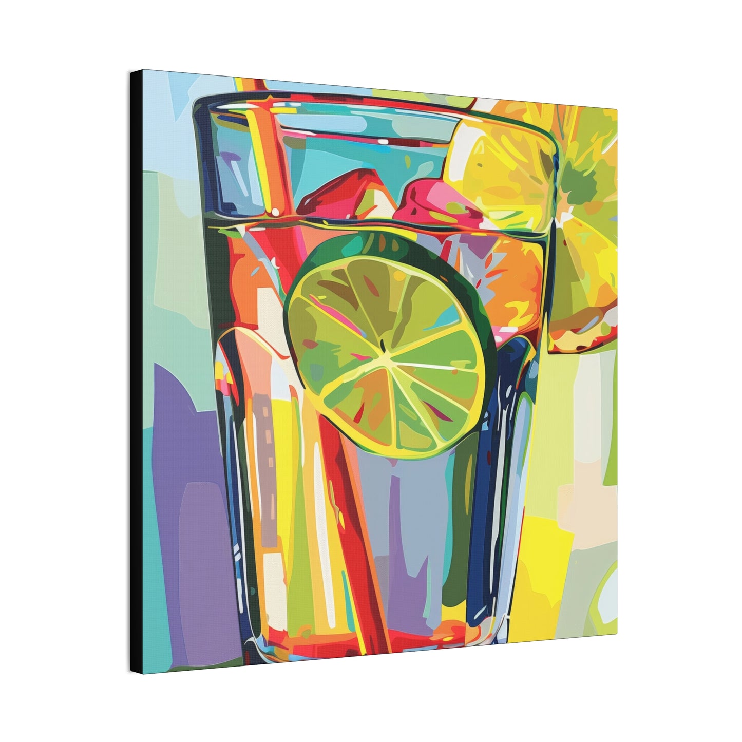 Summer Drinks - Canvas Stretched, 0.75"