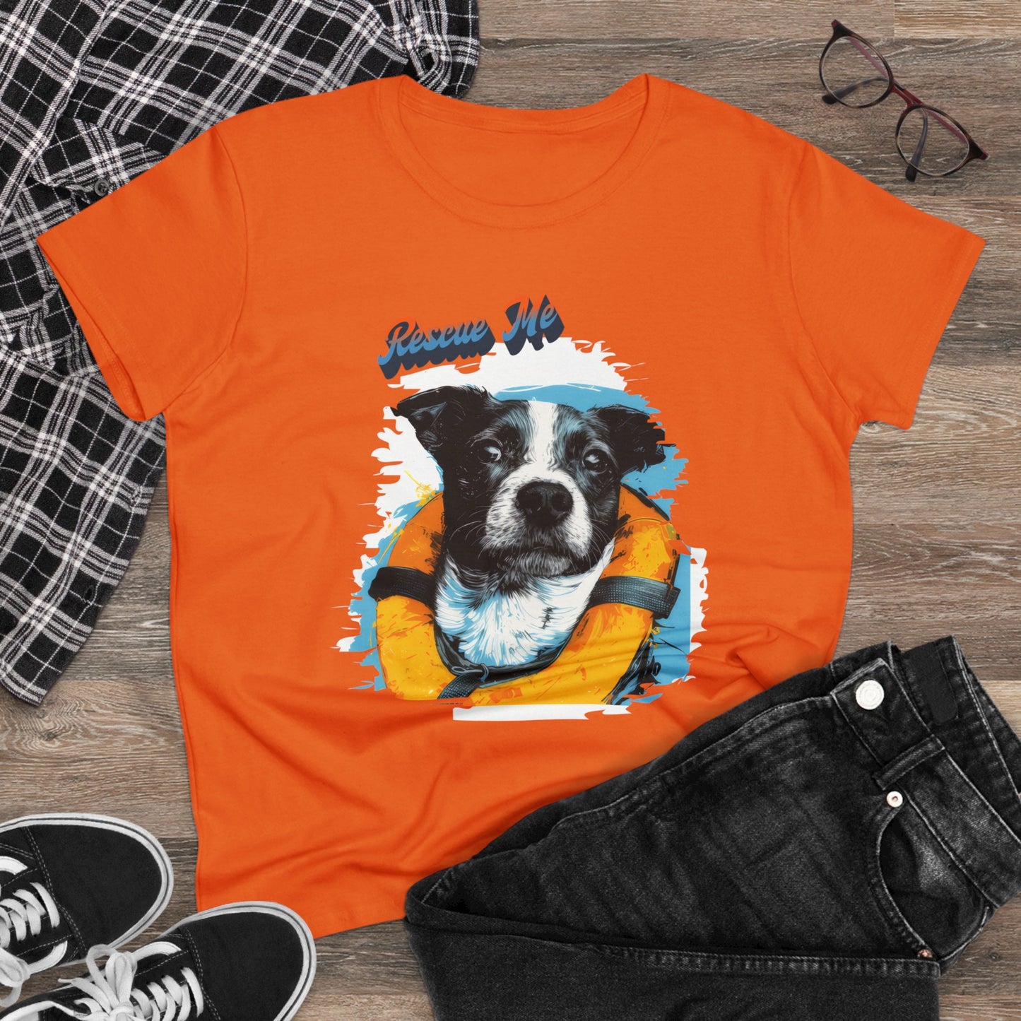 Rescue Dog - Women's Midweight Cotton Tee