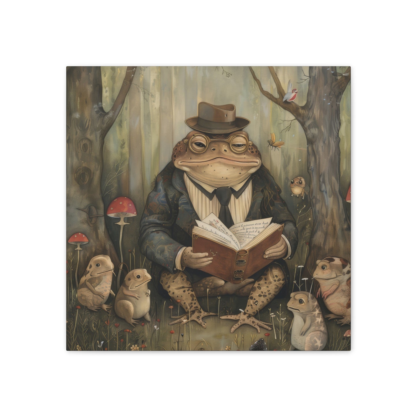 Grandpa Toad - Canvas Stretched, 0.75"