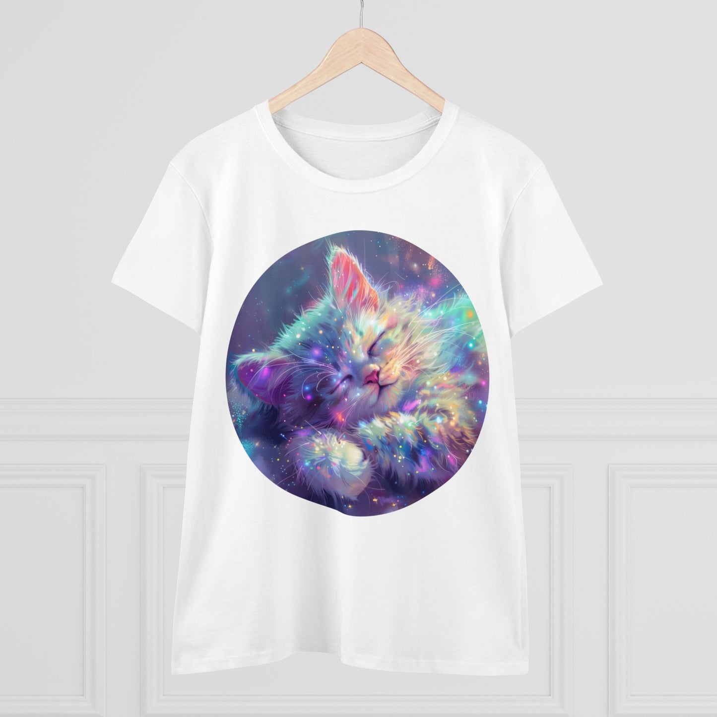 Sparkle Kitty - Women's Midweight Cotton Tee